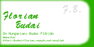 florian budai business card